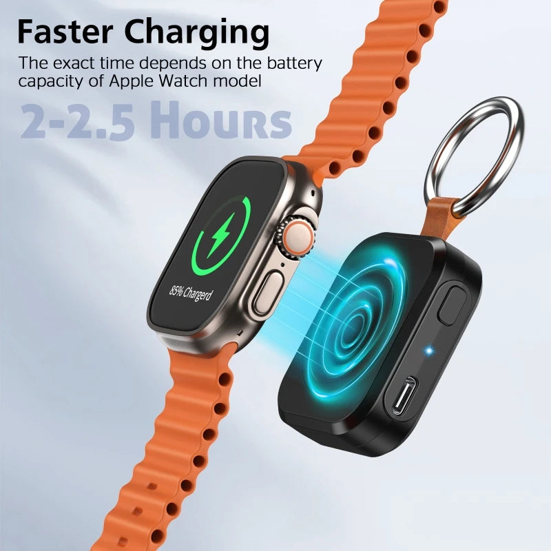 Magnetisches Mini-Ladegerät & Powerbank 1200 mAh für Apple Watch