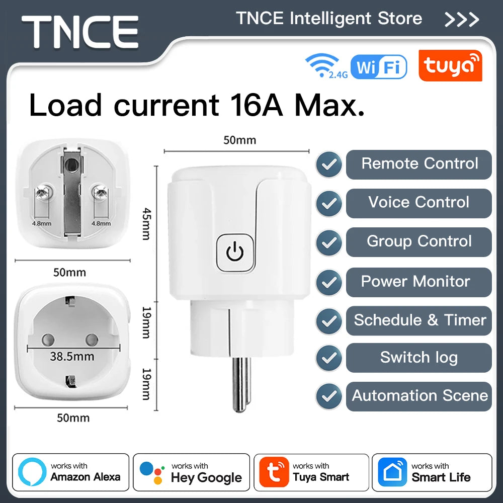 WLAN-Smart-Plug mit Energiemessung – App-, Sprach- & Timer-Steuerung