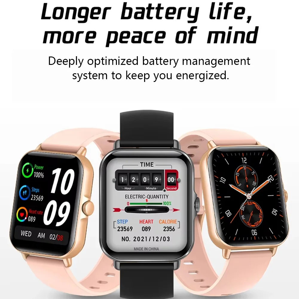 Smartwatch mit Bluetooth-Telefonie, Fitness-Tracking und LAXASFIT-App