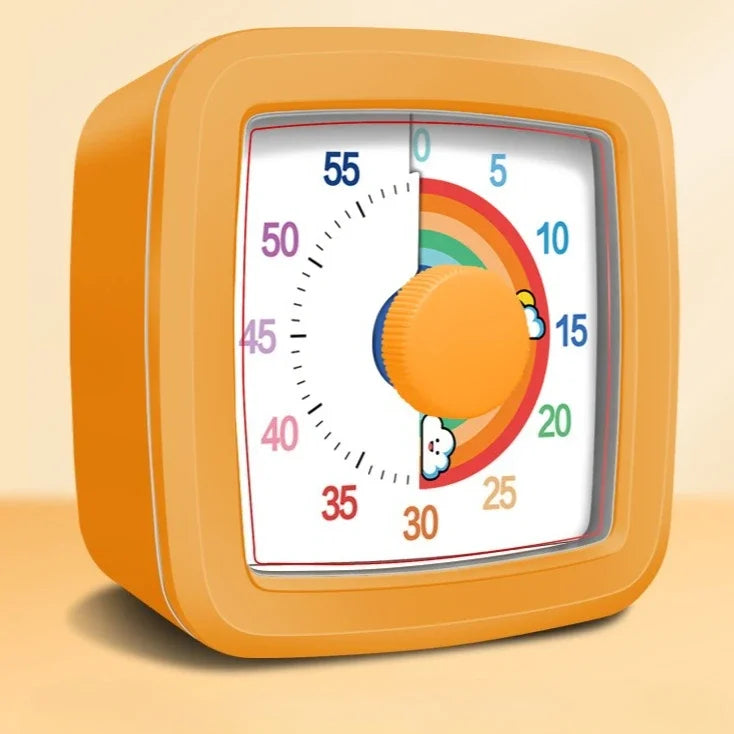 Visueller 60-Minuten-Countdown-Timer mit Nachtlicht und Zahlenanzeige