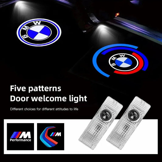2er-Set Autotür-Projektionsleuchten mit M-Emblem-Design