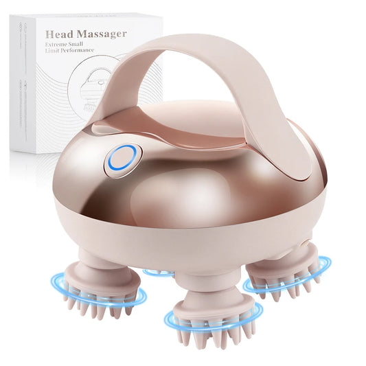 Elektrisches Haustier-Massagegerät: "Elektrisches Haustier-Massagegerät mit Rotlicht, 2 Stufen und 4 Köpfen für Kopf und Nacken"