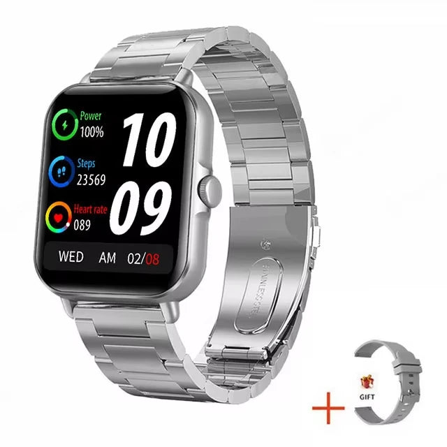 Smartwatch mit Bluetooth-Telefonie, Fitness-Tracking und LAXASFIT-App