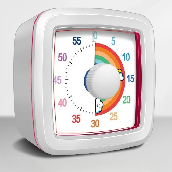 Visueller 60-Minuten-Countdown-Timer mit Nachtlicht und Zahlenanzeige