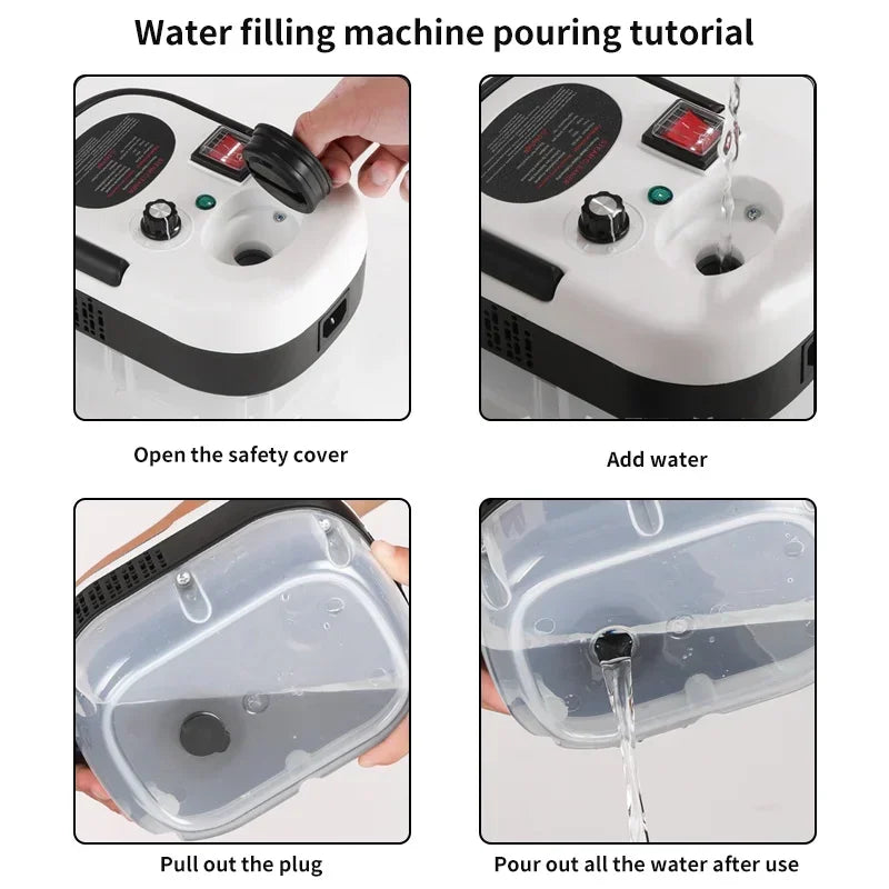 Hochtemperatur-Handdampfreiniger 2500 W – für Auto, Küche, Böden & Klimaanlage