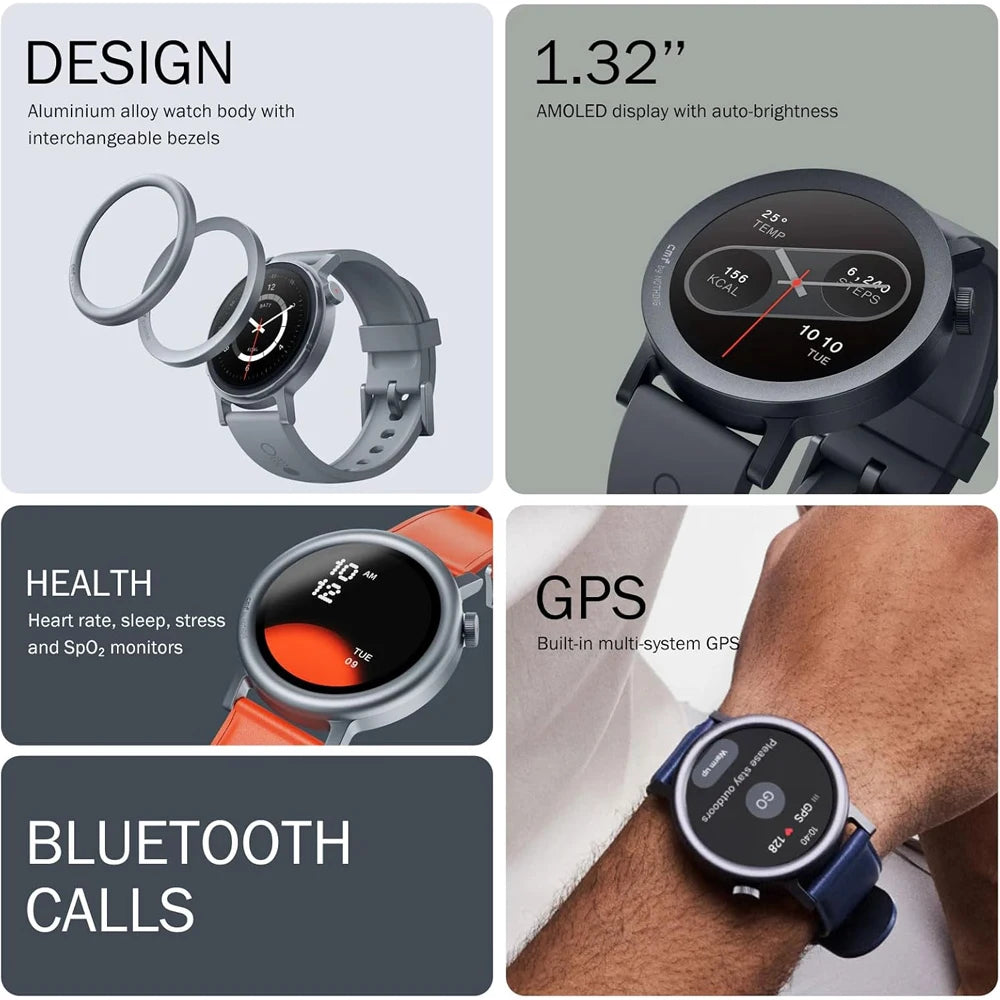 CMF Watch Pro 2 Sensoren für Herzfrequenz, Blutsauerstoff und Schlafüberwachung