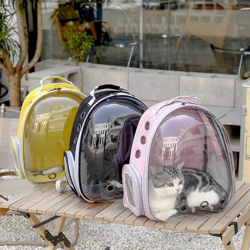 Haustier-Rucksack Weltraumkapsel – Transparent, für Katzen & Hunde