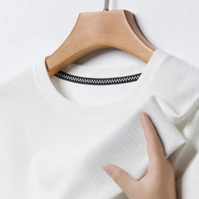 Herren T-Shirt Waffelstrick | Atmungsaktiv & Zeitlos