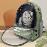 Katzen-Transportrucksack transparent & atmungsaktiv | Für Katzen & kleine Hunde