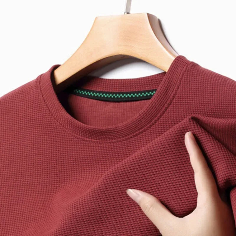 Herren T-Shirt Waffelstrick | Atmungsaktiv & Zeitlos