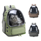 Katzen-Transportrucksack transparent & atmungsaktiv | Für Katzen & kleine Hunde