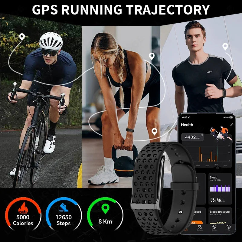 Smart-Fitness-Armband | GPS, Herzfrequenz & 127 Sportmodi
