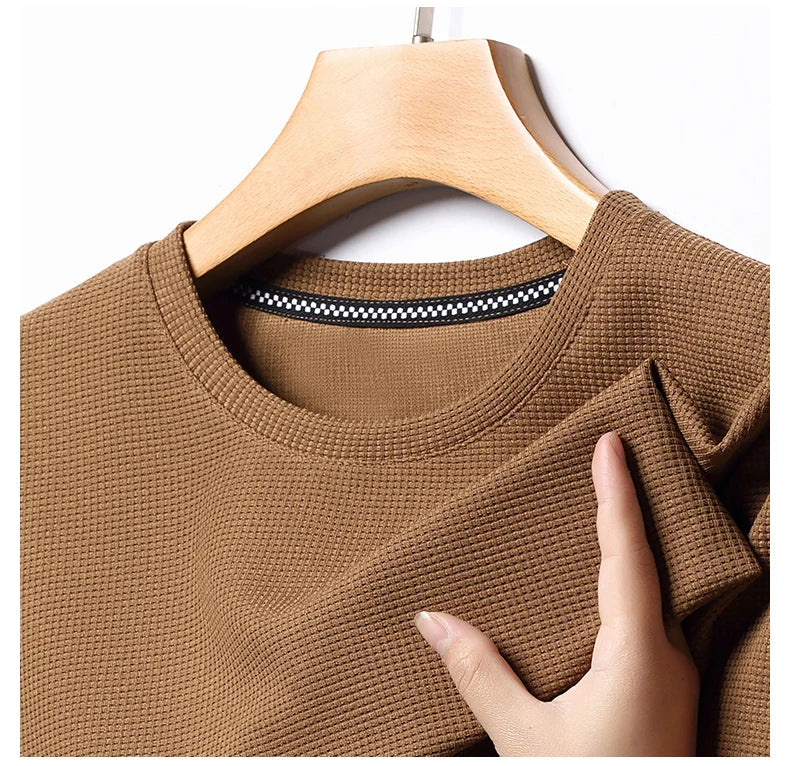 Herren T-Shirt Waffelstrick | Atmungsaktiv & Zeitlos