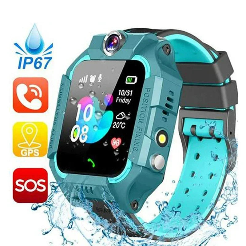 Kinder Smartwatch 4G SIM-Karte | GPS, SOS, WLAN, IP67 wasserdicht