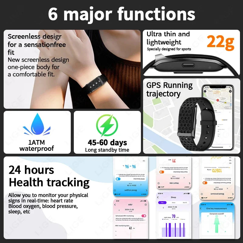Smart-Fitness-Armband | GPS, Herzfrequenz & 127 Sportmodi