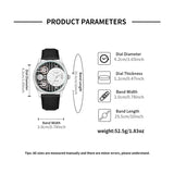 Herren Quarzuhr Geschenkset | 2 PU-Leder Armbänder | Schlicht, Business