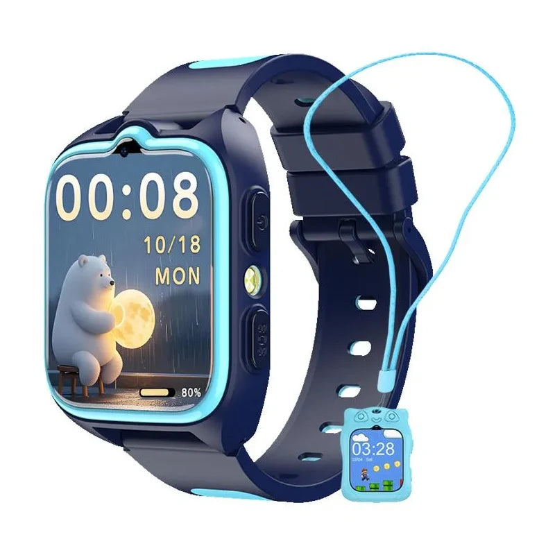 Kinder-Smartwatch 4G mit GPS, Videoanruf & SOS
