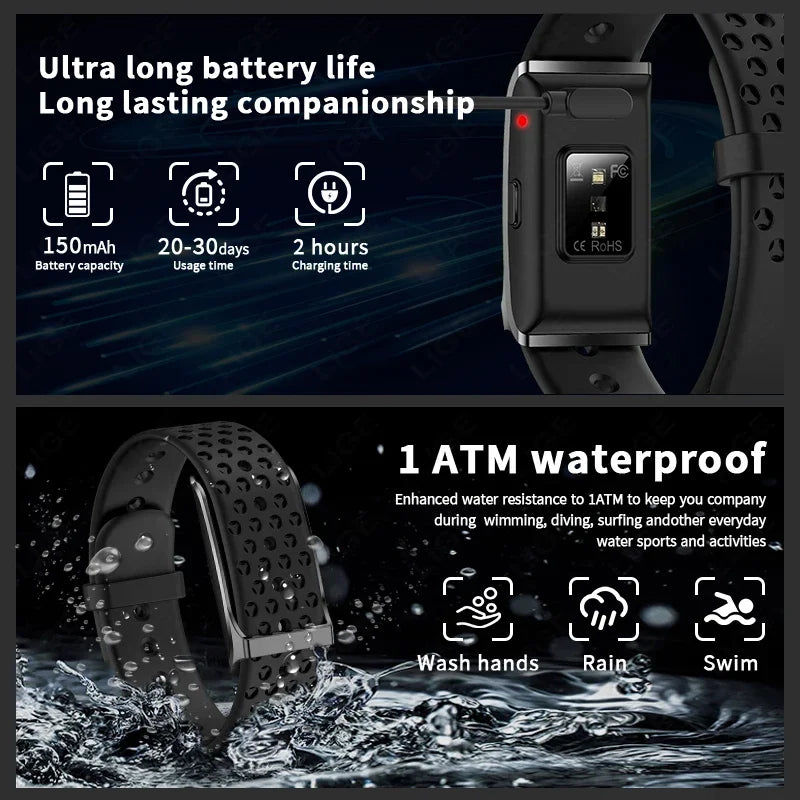 Smart-Fitness-Armband | GPS, Herzfrequenz & 127 Sportmodi