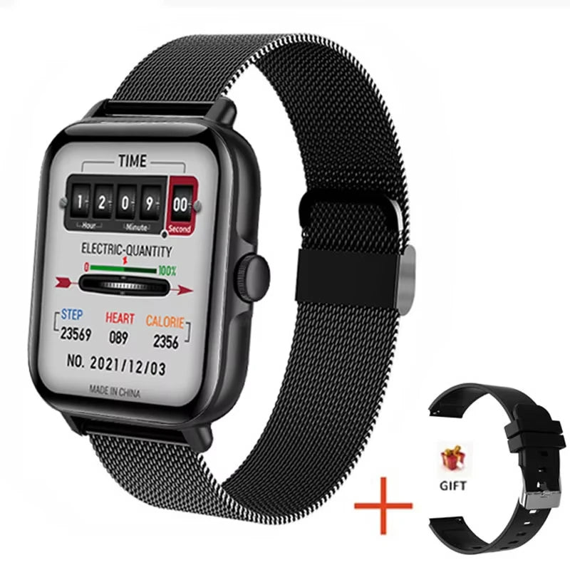 Smartwatch mit Bluetooth-Telefonie, Fitness-Tracking und LAXASFIT-App