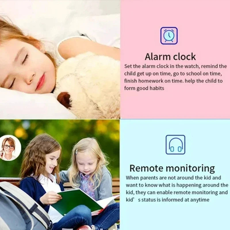 Kinder Smartwatch 4G SIM-Karte | GPS, SOS, WLAN, IP67 wasserdicht