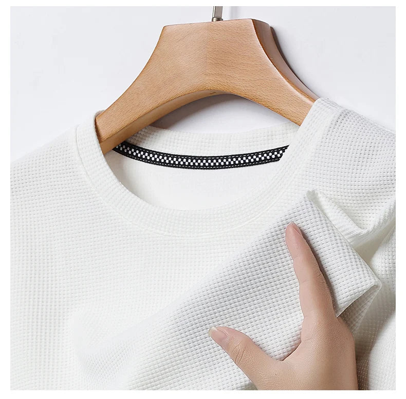 Herren T-Shirt Waffelstrick | Atmungsaktiv & Zeitlos