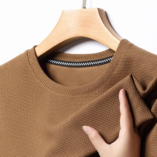 Herren T-Shirt Waffelstrick | Atmungsaktiv & Zeitlos