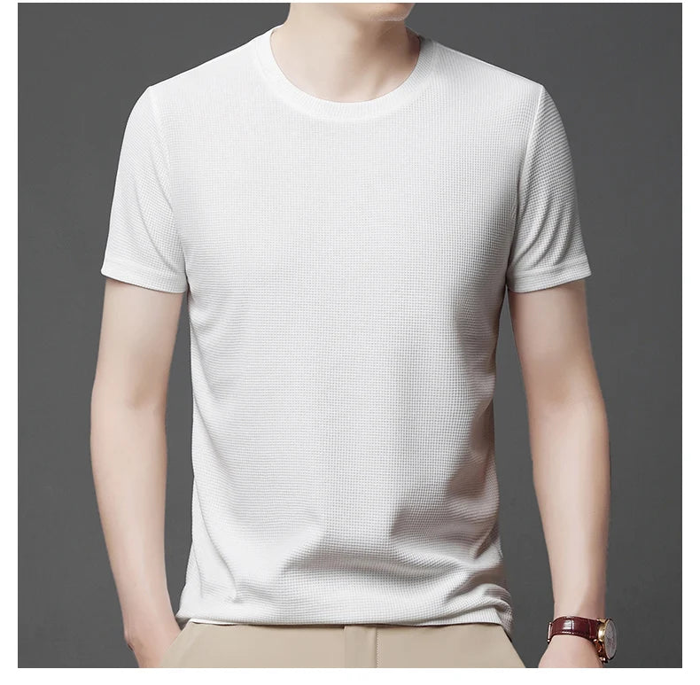 Herren T-Shirt Waffelstrick | Atmungsaktiv & Zeitlos