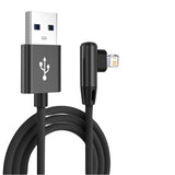 90° iPhone Ladekabel | 3A Schnellladen & Nylon – 1m & 2m