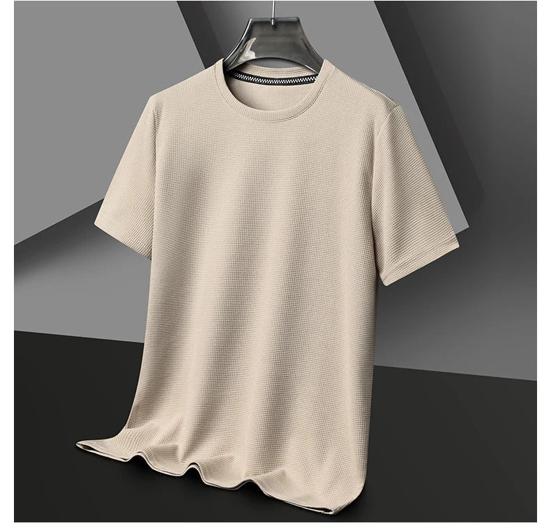 Herren T-Shirt Waffelstrick | Atmungsaktiv & Zeitlos