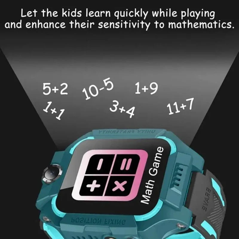 Kinder Smartwatch 4G SIM-Karte | GPS, SOS, WLAN, IP67 wasserdicht