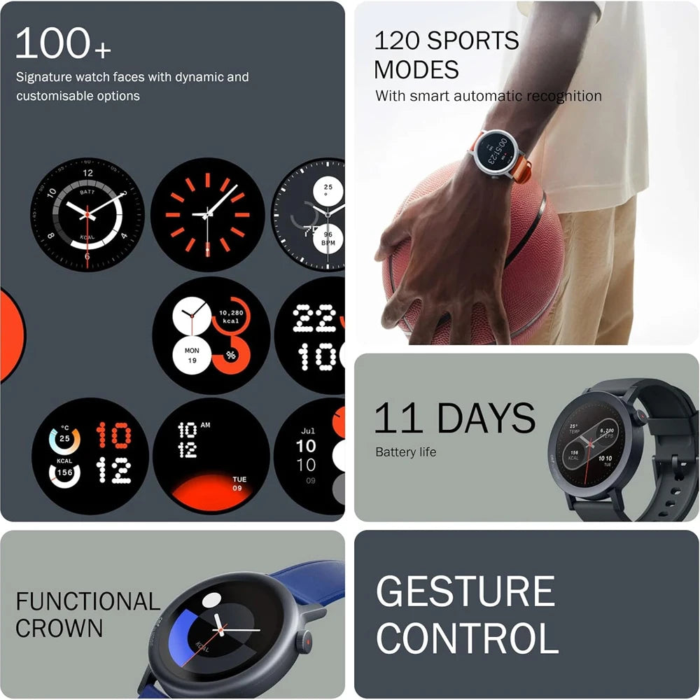 CMF Watch Pro 2 Funktionstasten und abnehmbares 22mm Silikonarmband