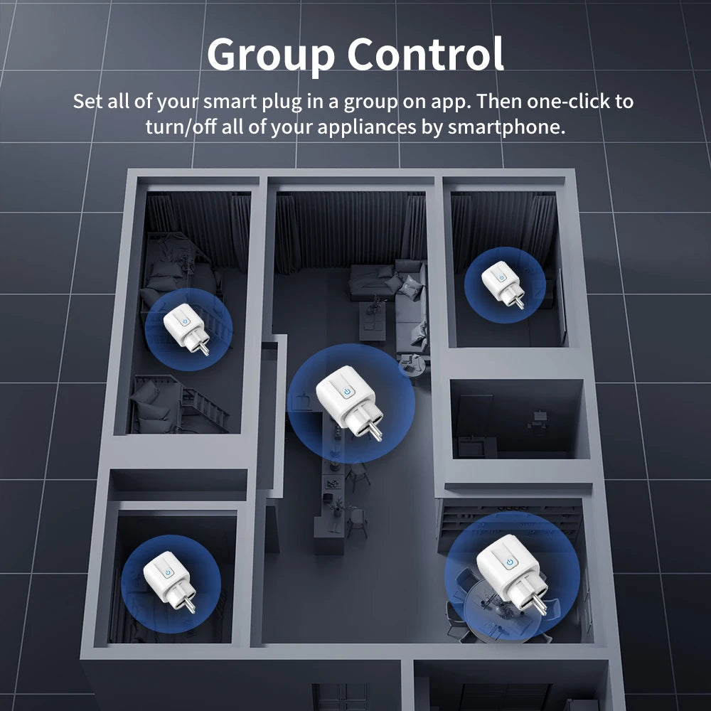 WLAN-Smart-Plug mit Energiemessung – App-, Sprach- & Timer-Steuerung