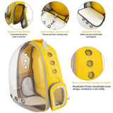 Haustier-Rucksack Weltraumkapsel – Transparent, für Katzen & Hunde