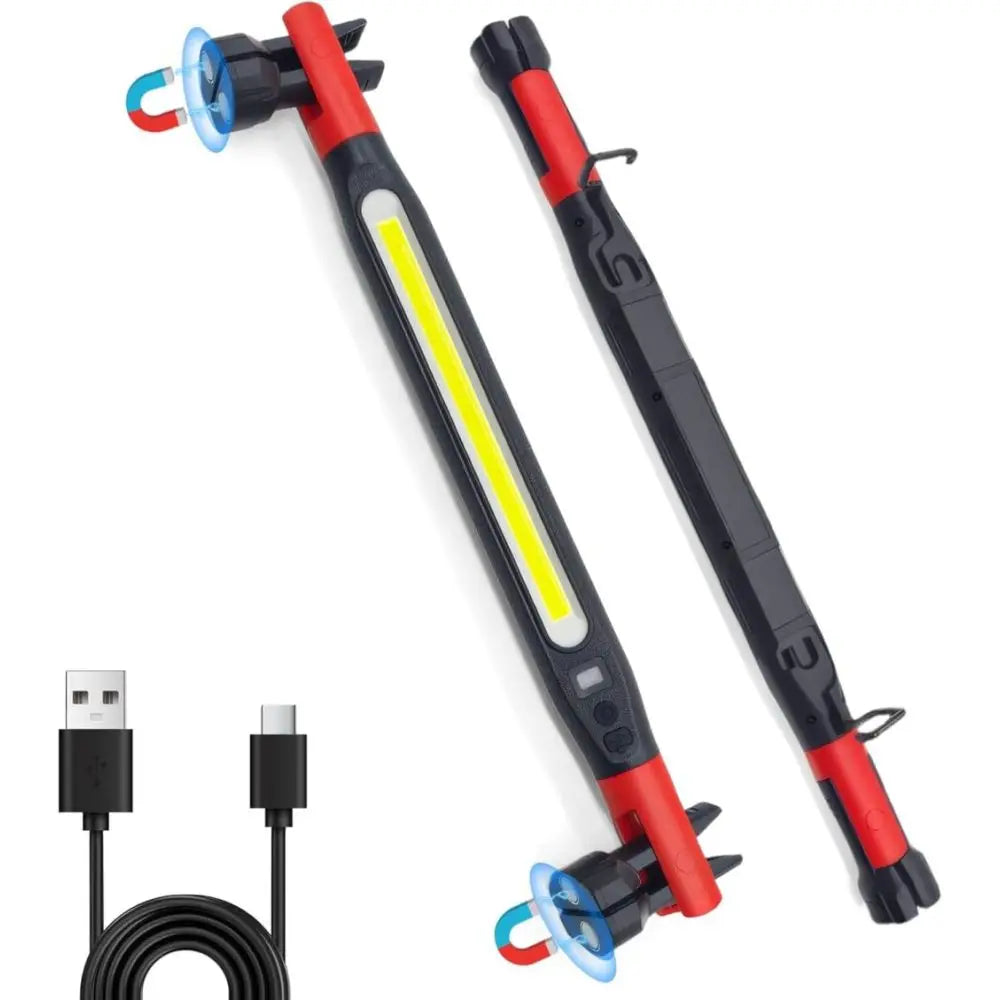 LED Magnet-Arbeitsleuchte – 700 Lumen, USB-C, Magnetfuß & Haken