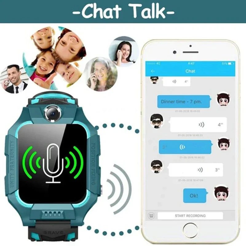 Kinder Smartwatch 4G SIM-Karte | GPS, SOS, WLAN, IP67 wasserdicht