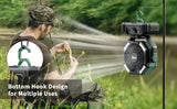 Camping-Ventilator mit Akku & LED-Licht | Tragbar für Outdoor & Zelt